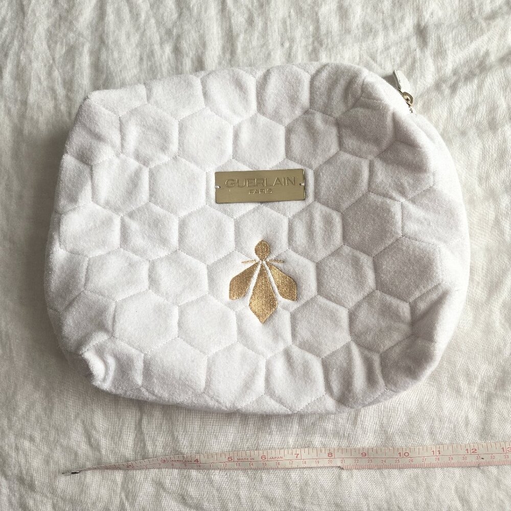 Guerlain Cosmetic Cotton Honeycomb Pouch